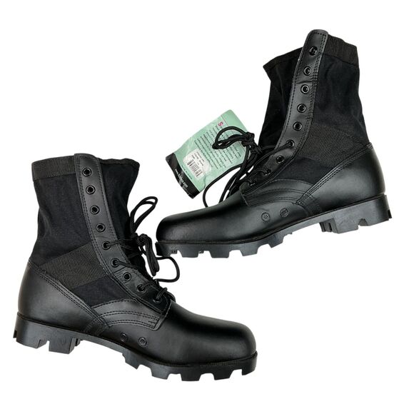 Rothco 5081 Black Leather Military G.I. Style 8\